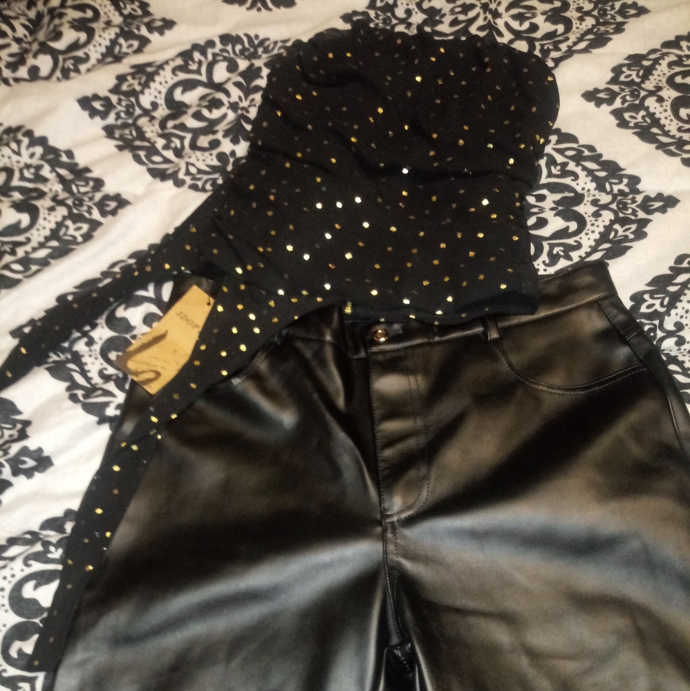 LXE faux leather pants (Idopy)